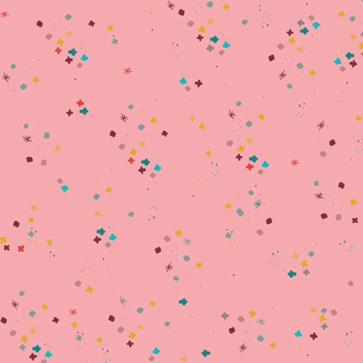 Sweet Pink Mystery 43"/44" Cotton Fabric Per Yard