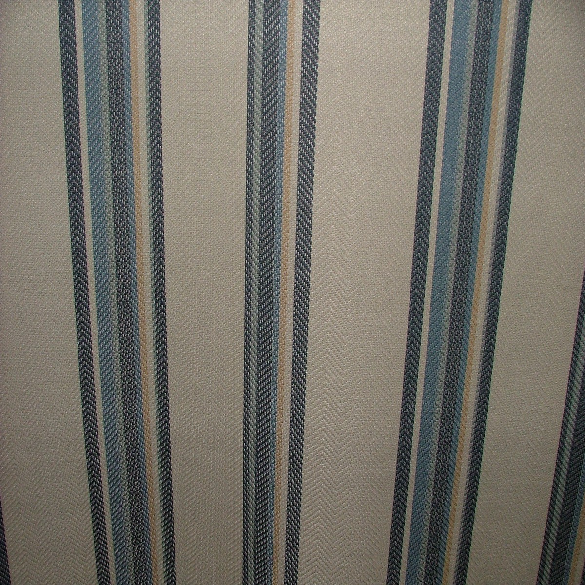 iLiv Thick Woven Fabric 2.3 Metres Indus Navy Stripe Curtain Upholstery Cushion