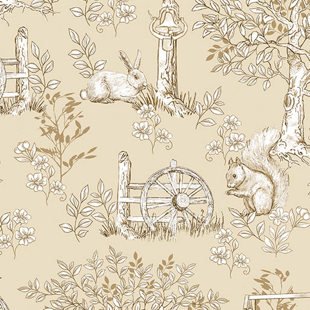 Montgomery-Mountain Charm ~ Belle Toile ~ 16809-72 Sand