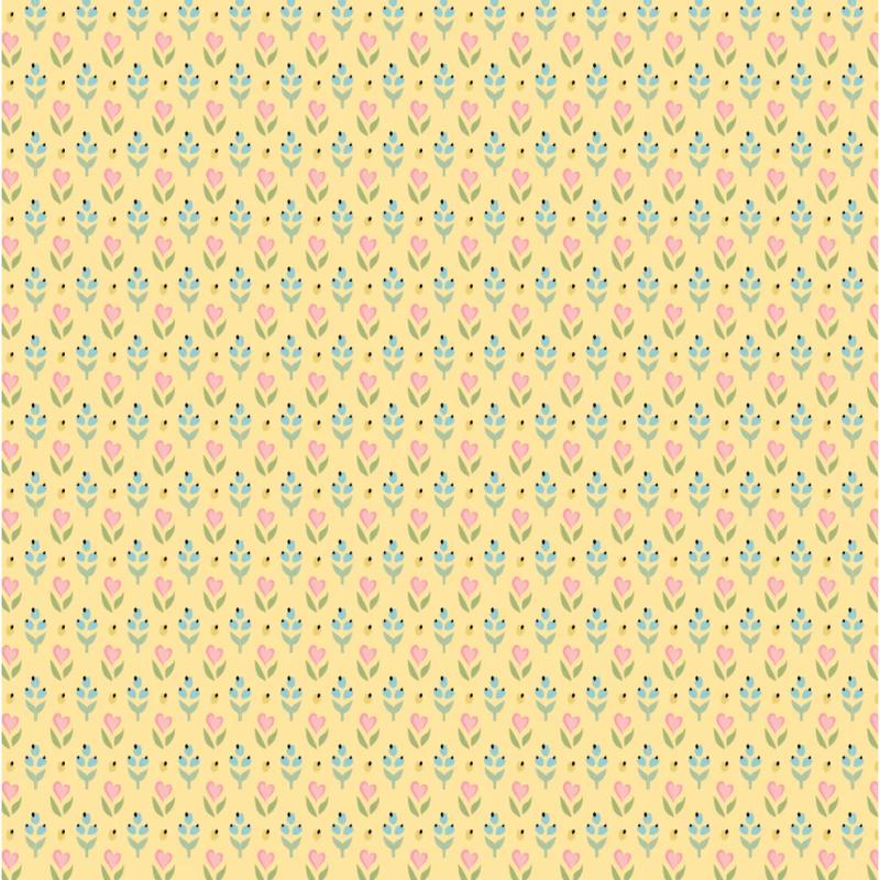 Finding Wonder ~ Hearts & Berries Yellow ~ FW24216