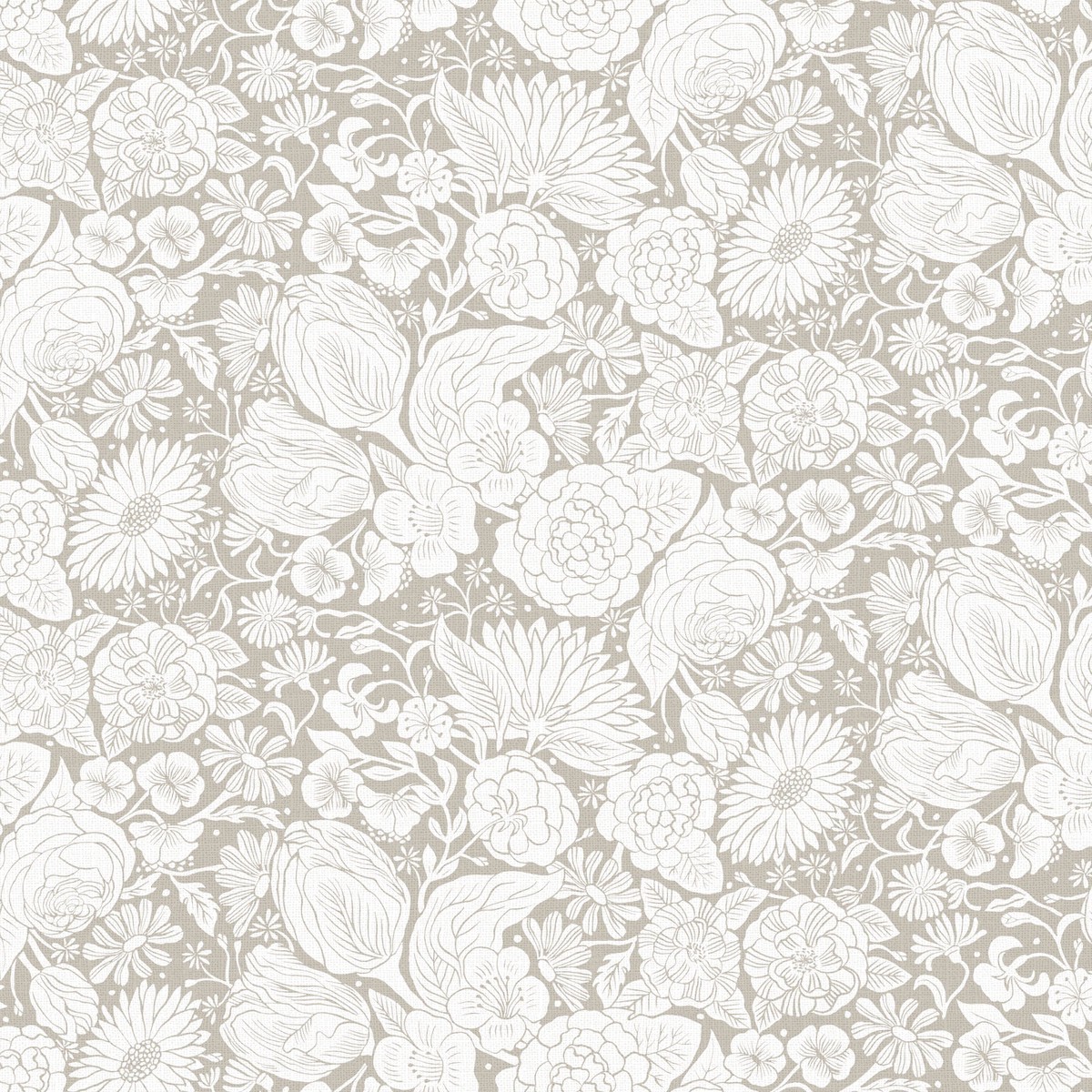 Folktale ~ Floral ~ 90973-10 White