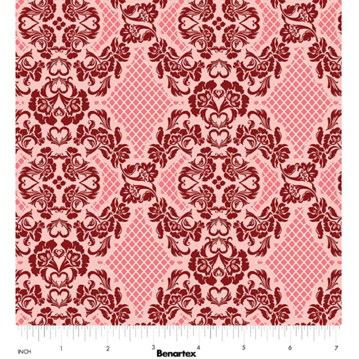 Cupid's Arrow ~ Romantic Lace ~ 15111 21 Rose Pink ~ One Yard