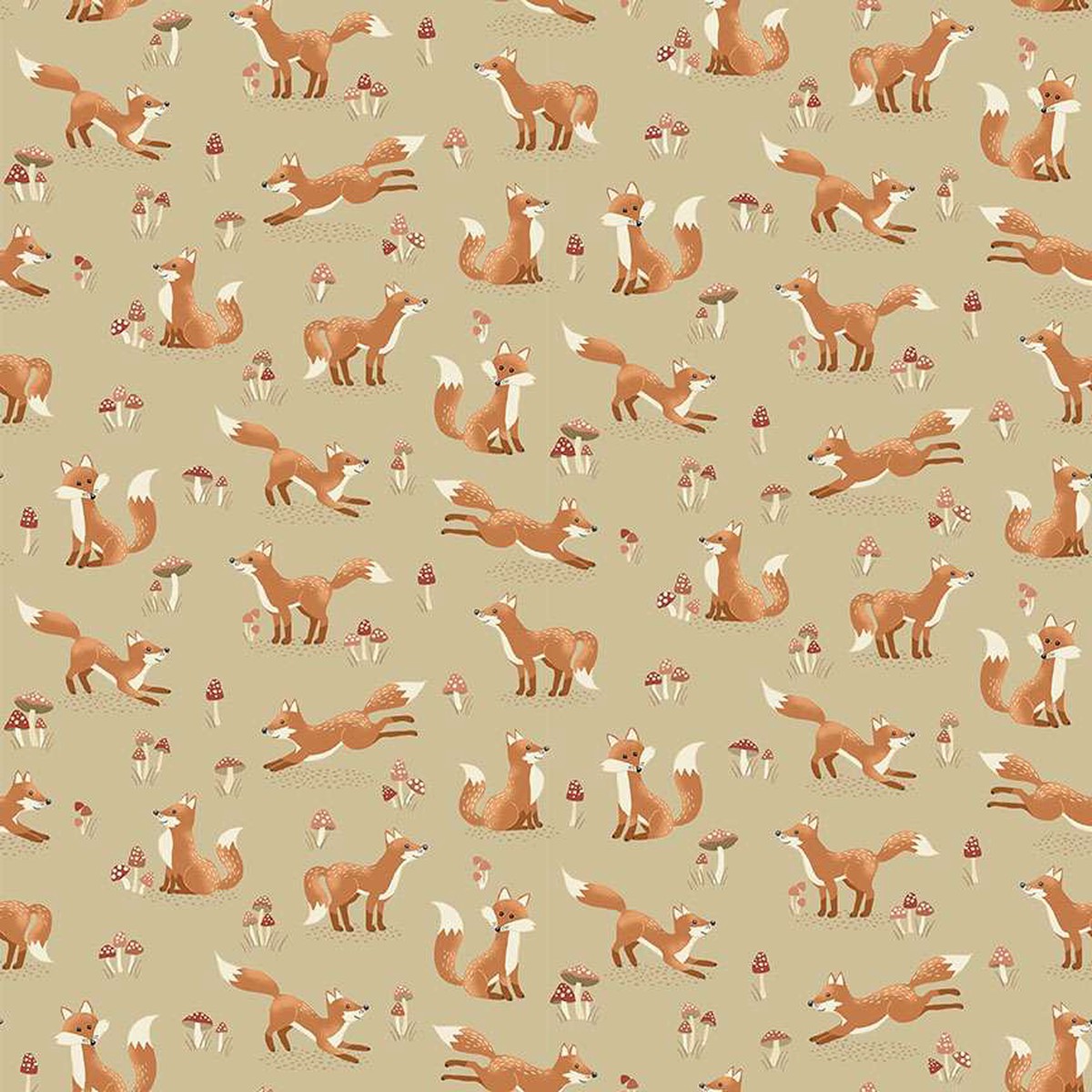 Hello Autumn ~ Foxtales ~ MU-098-Q Cream