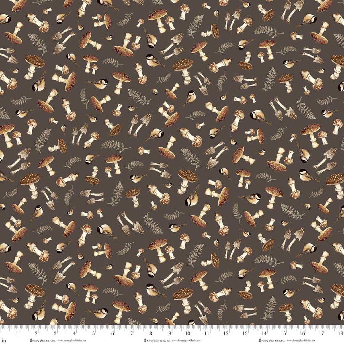Whimsical Woods ~ Mushrooms ~ 2236-33 Brown