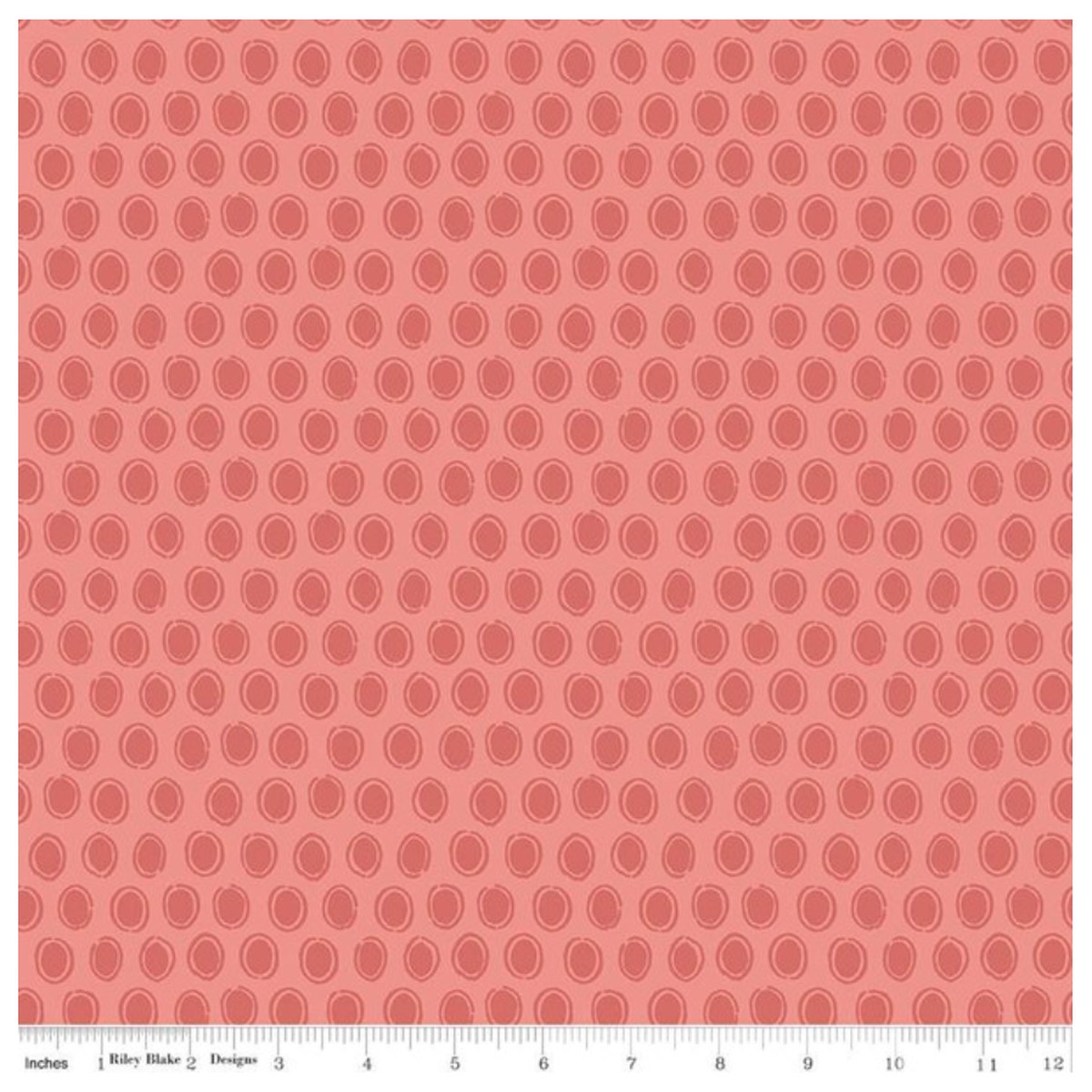 Countryside ~ Dot C14536 Coral ~ One Yard