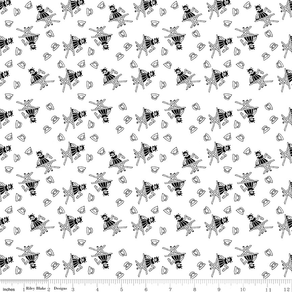 Press On ~ Girls ~ C15260-WHITE ~ One Yard