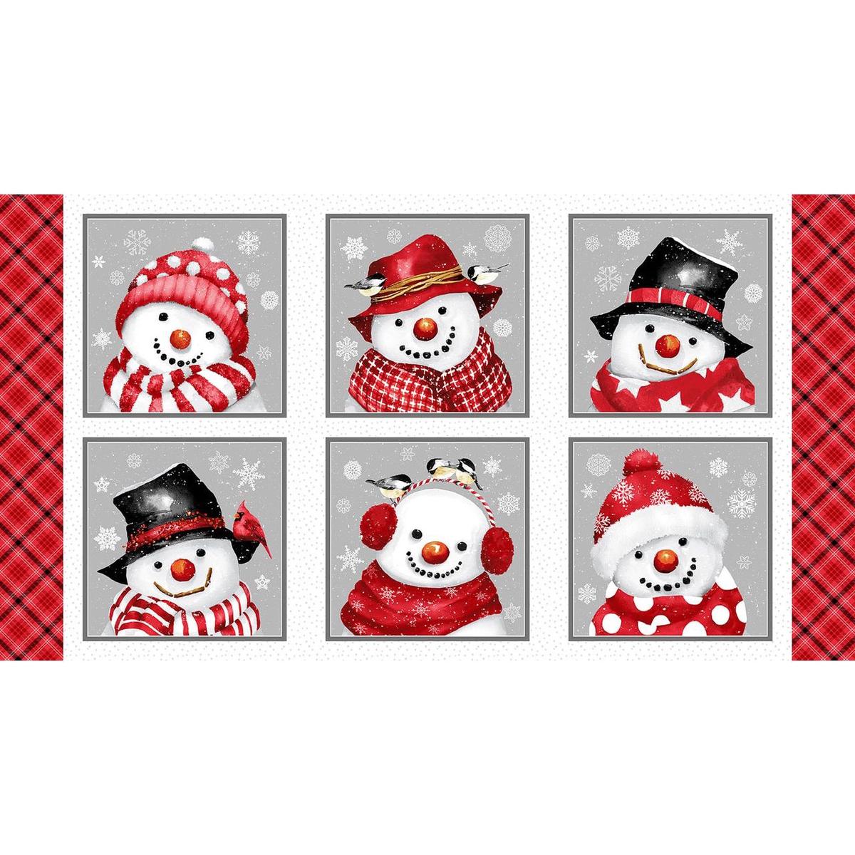 Snow Crew Flannel ~ Block Panel ~ F1284-89 Multi