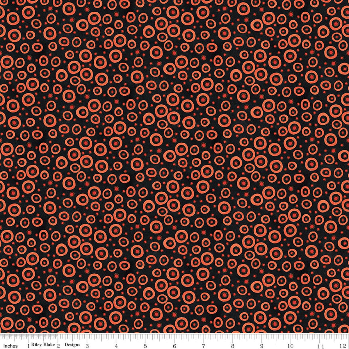 Spooky ~ Polka Dots ~ C17577 BLACK