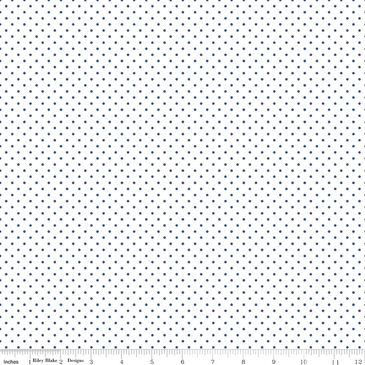 Swiss Dot on White ~ C660-DENIM