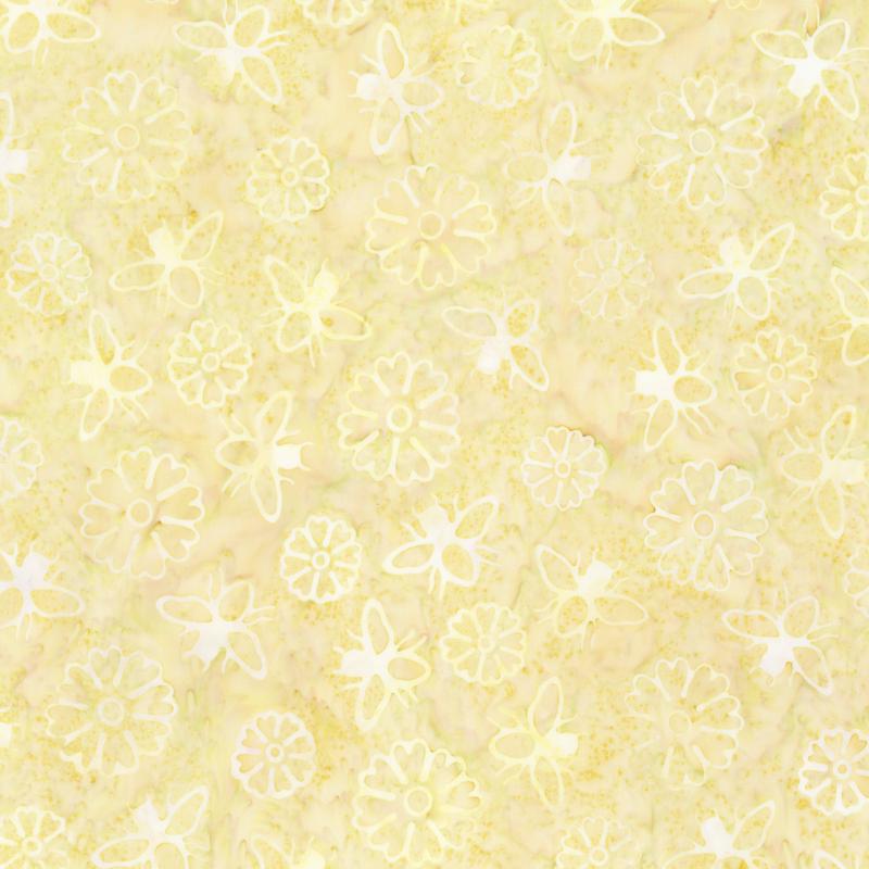 Watercolor Daisies ~ BT23242-262 Yellow Cream