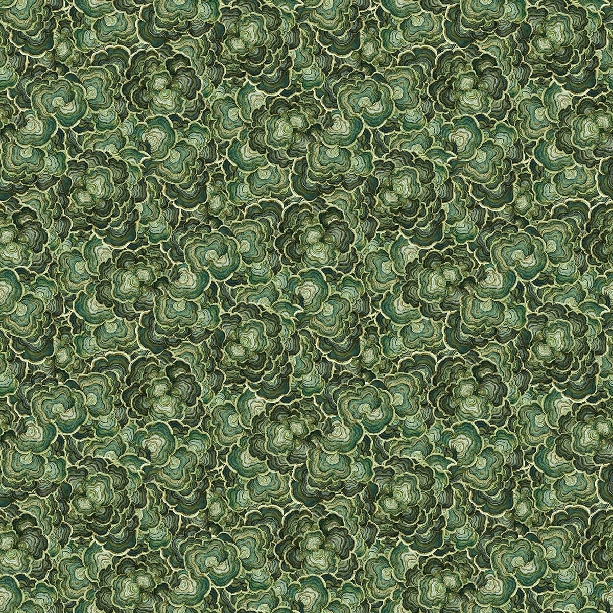 Wild Harvest ~ Turkey Tail ~ 27516 76 Dark Green ~ One yard
