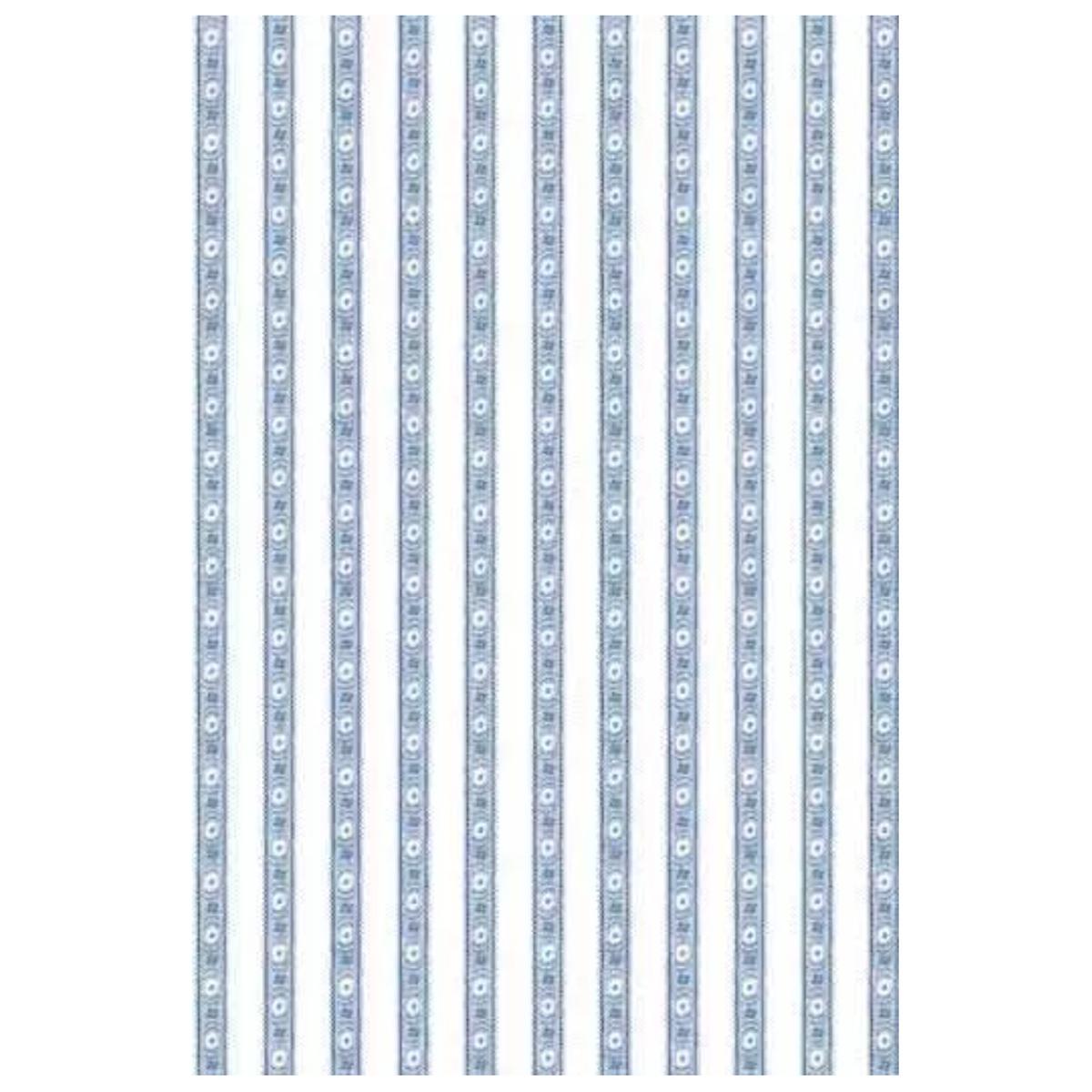 Sajou Cotton Fabric | Blue and White Stripes - Fat Quarter