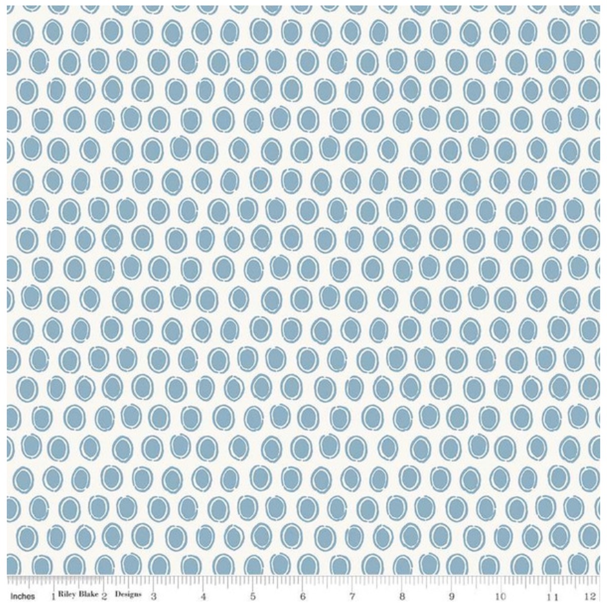 Countryside ~ Dot C14536 Blue ~ One Yard