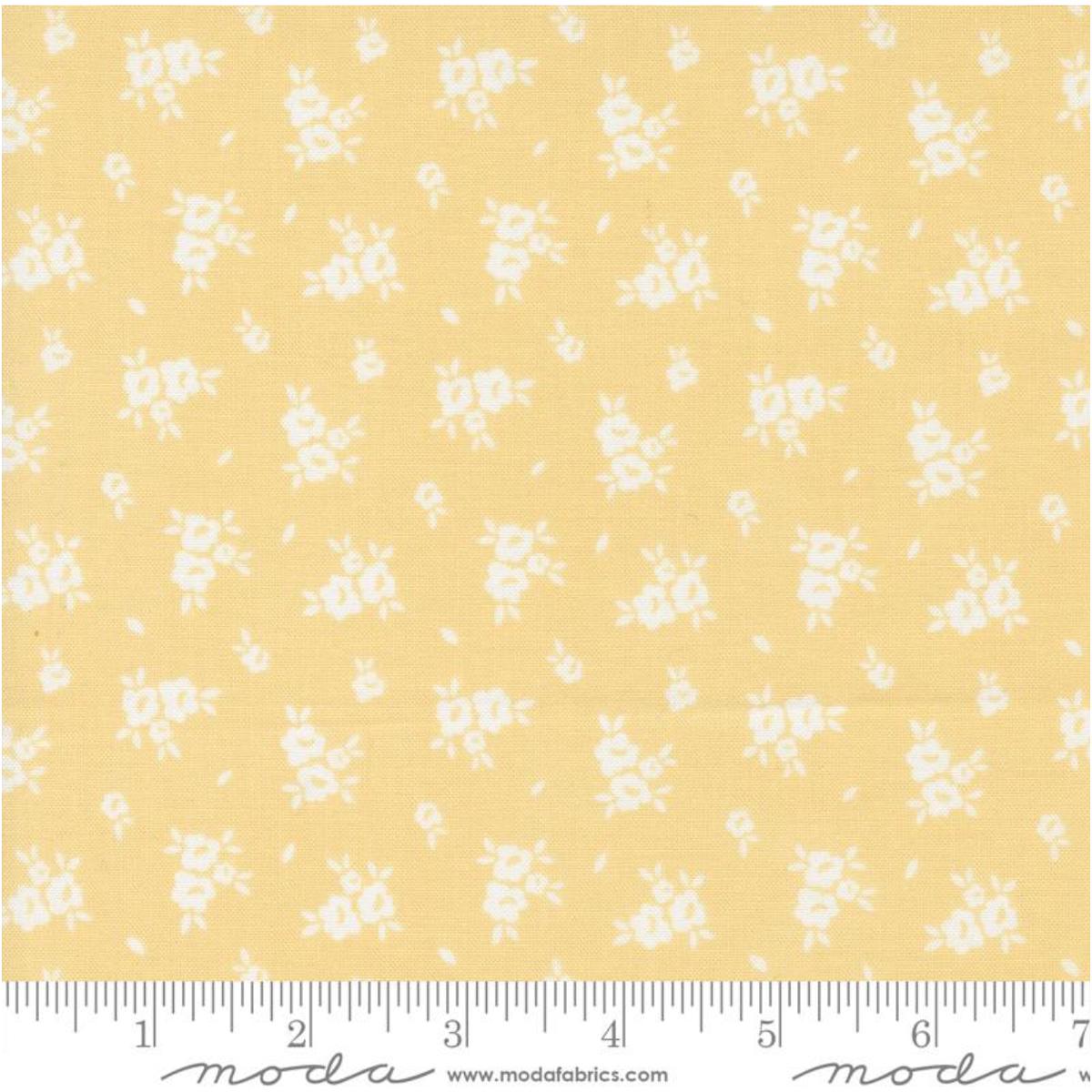 Flower Girl ~ 66" remnant Blooms Small Floral ~ Buttermilk ~ 31734 14