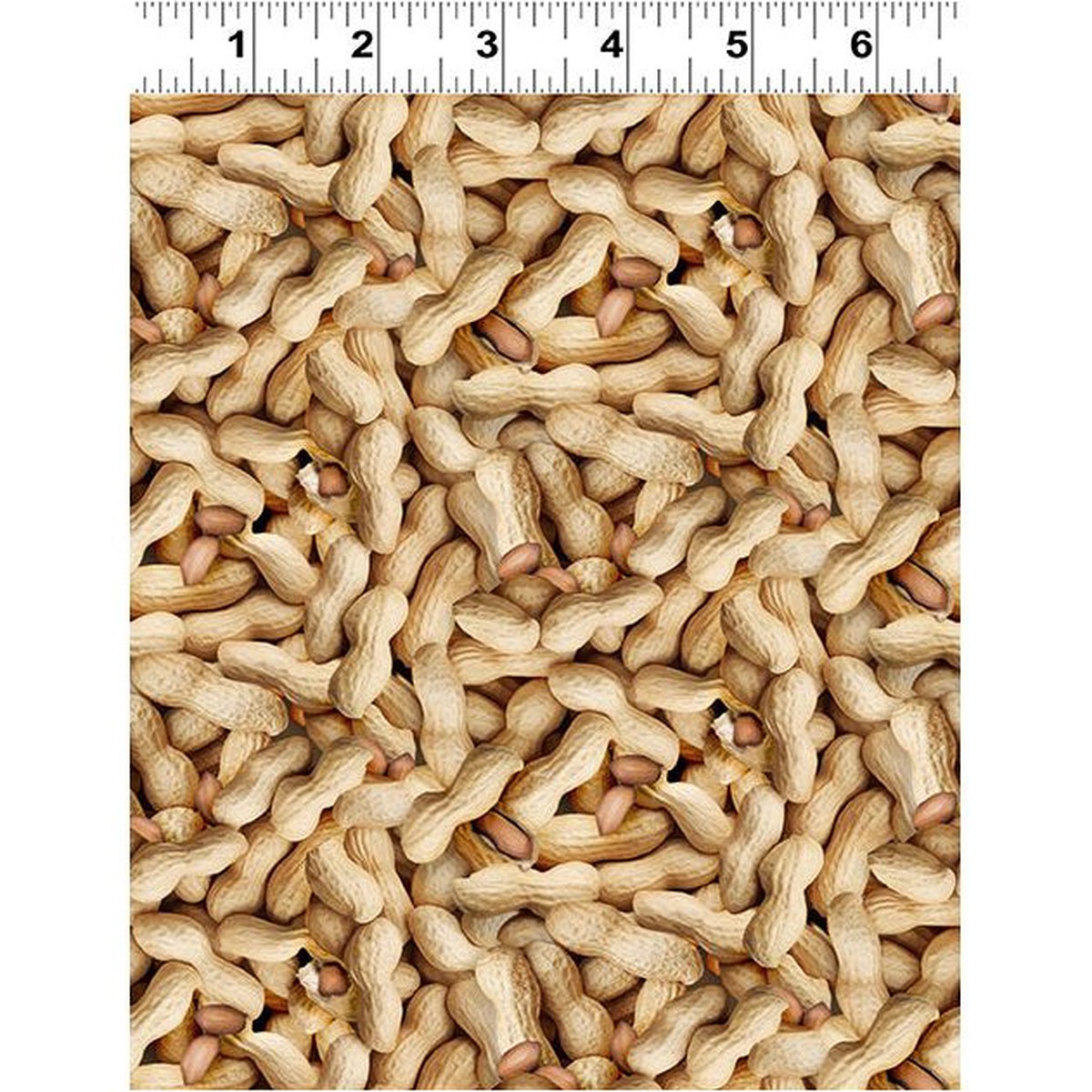 The Secret Life of Squirrels II ~ 1 yd 27" remnant ~ Digital Peanuts ~ Y4224-64 Light Caramel