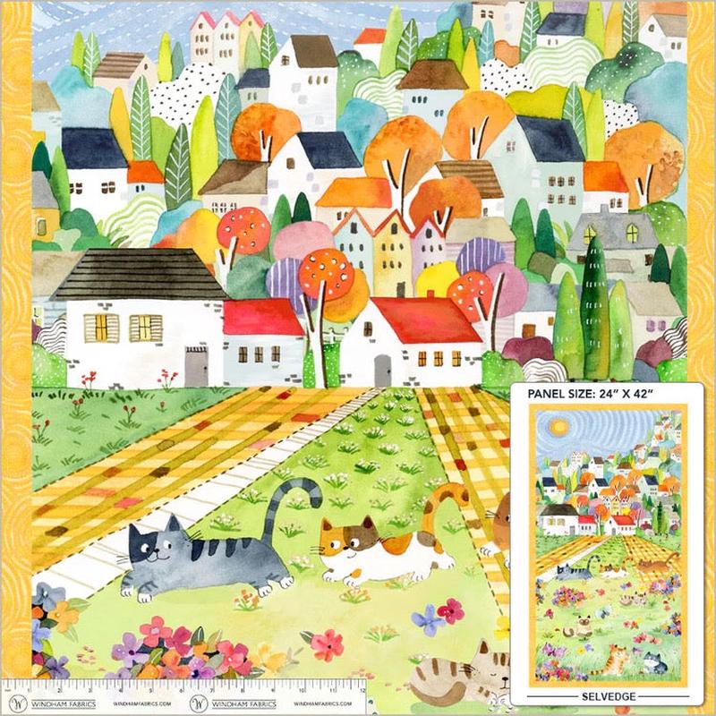 Cats Around Town ~ Cats Around Town ~ 54995DP-1 Multi