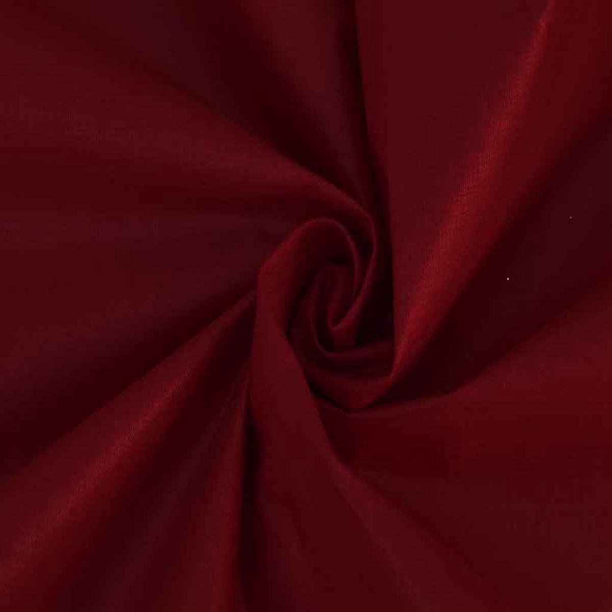 Dark Blood Red Plain Glazed Cotton Fabric