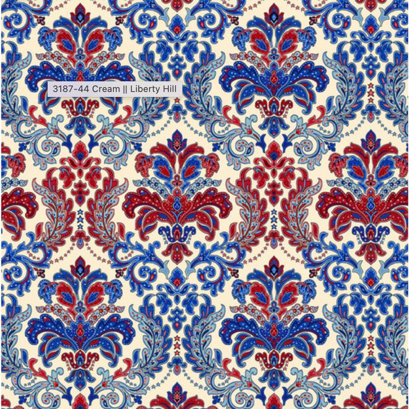 Liberty Hill ~ Damask ~ 3187-44 Cream