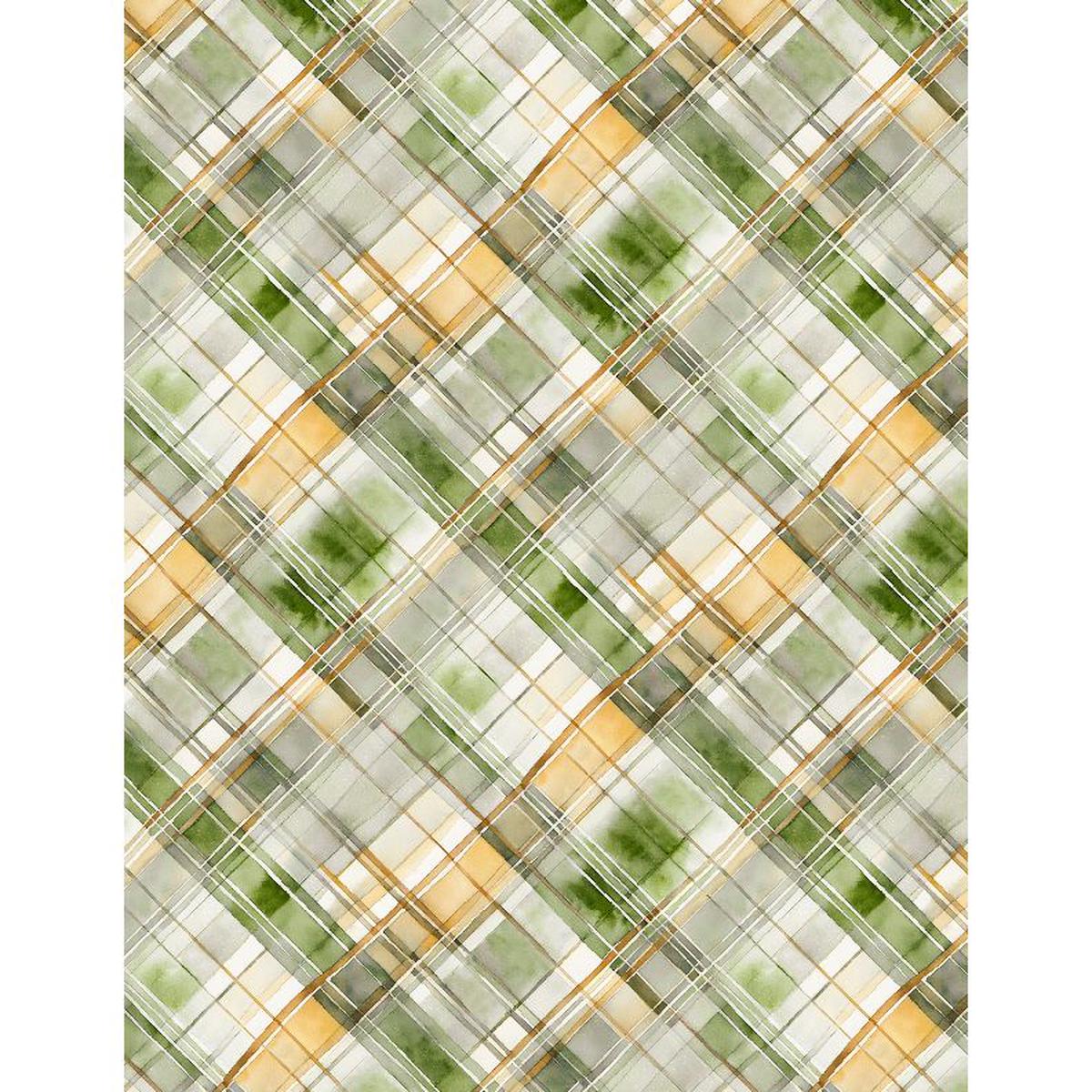 Sunkissed ~ Watercolor Plaid ~ 1665-33920-175 Green