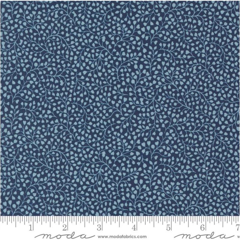 Chelsea Garden ~ Ambling Vine ~ 33748 12 Navy ~ One Yard