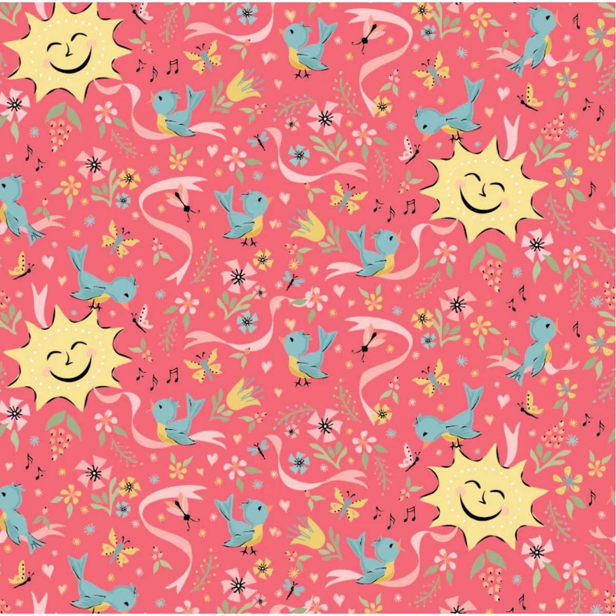 Finding Wonder ~ Sunshine Pink ~ FW24202~ One Yard