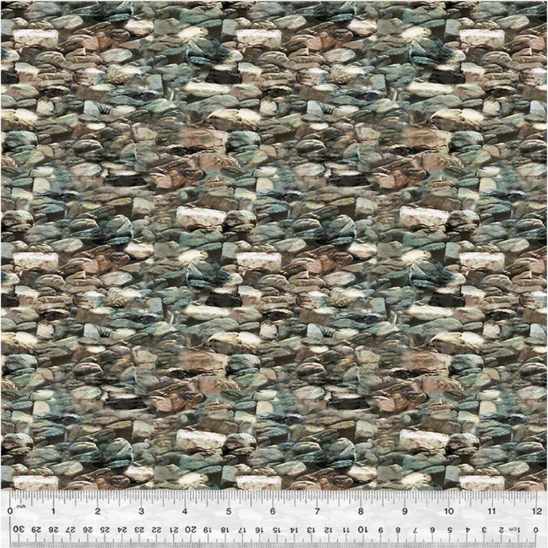 Outdoor Adventures ~ River Rocks ~ 54501-6 Grey