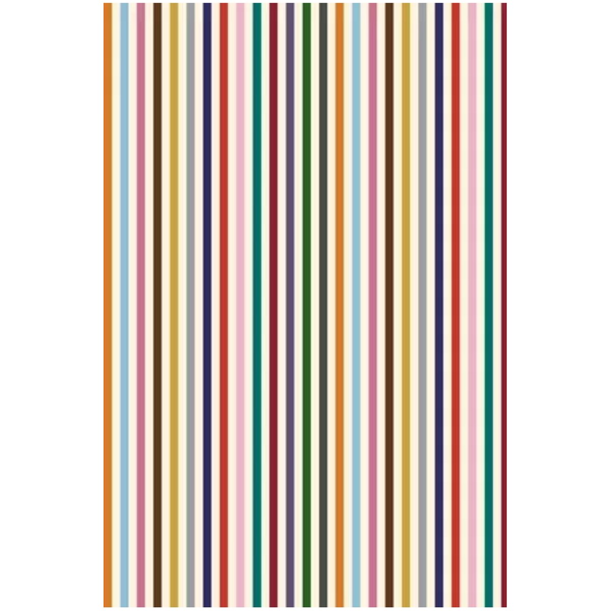 Sajou Oilcloth Fabric | Multicolored Stripes