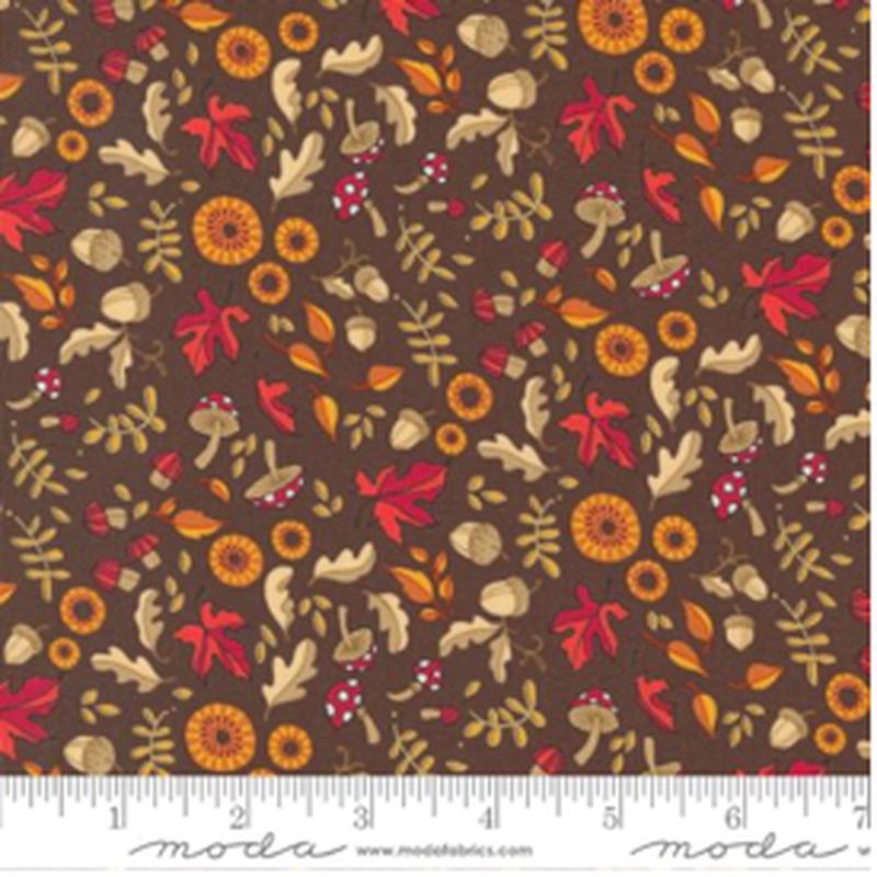 Forest Frolic ~ Chocolate 48744 15 One Yard