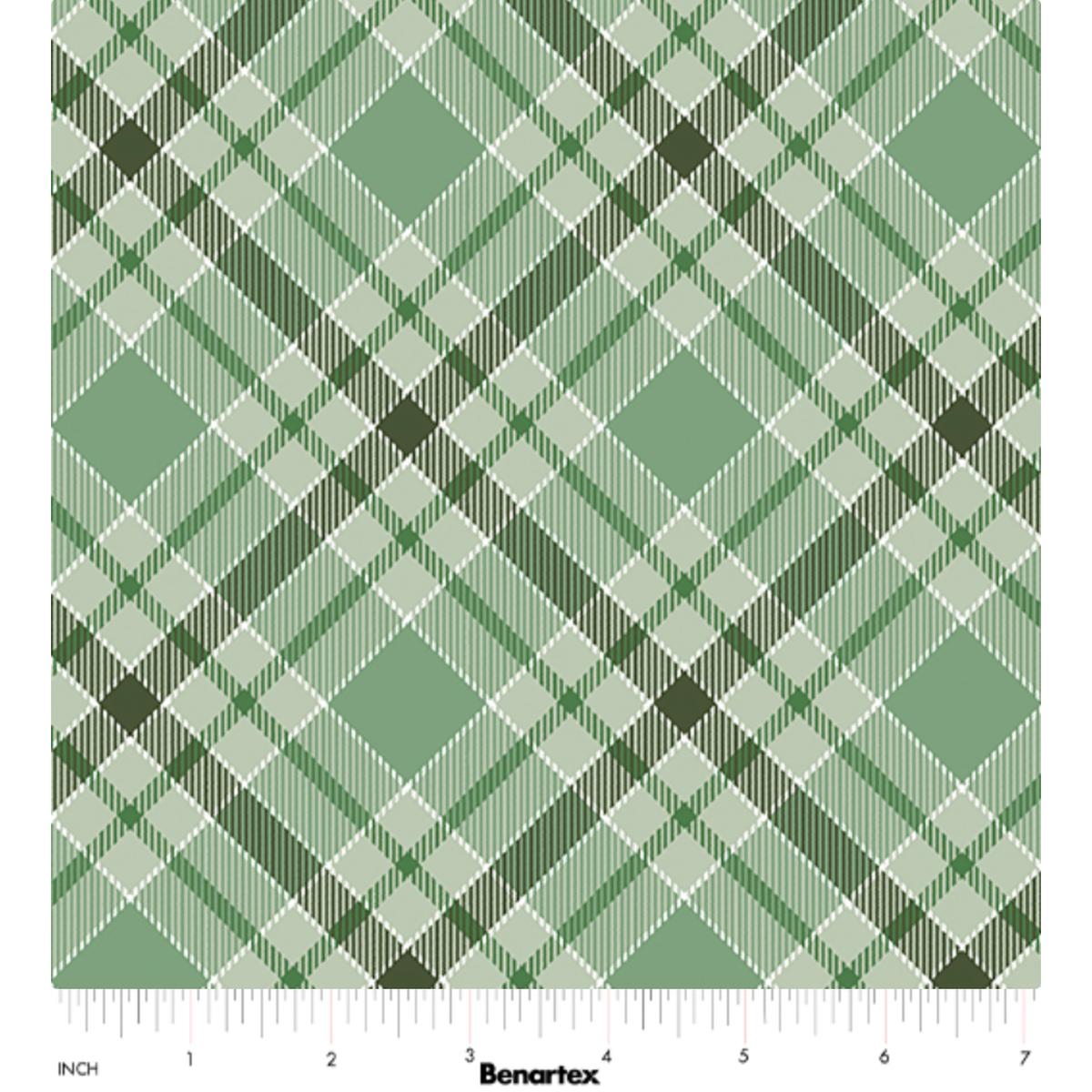 Give Thanks ~ Twill Plaid 14942-42 Sage Green