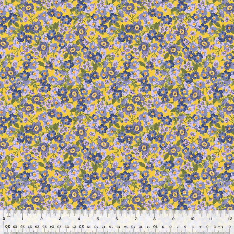 Jolene ~ Flowerbed 53879 3 Yellow ~ One Yard