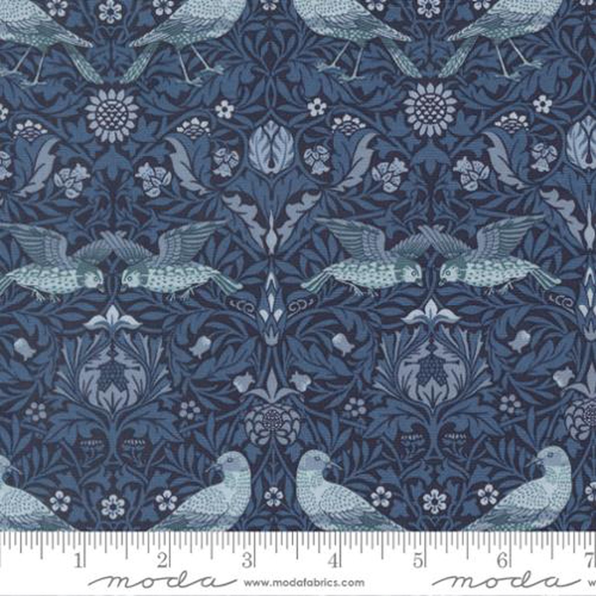 Morris Muse ~ Birds Damask ~ 13381 15 Twilight