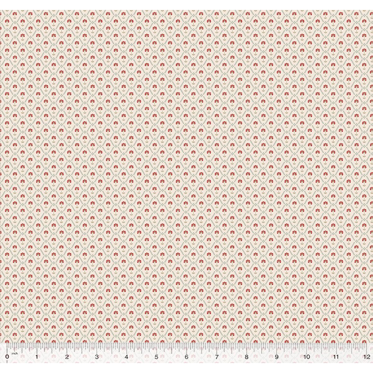 Petite Jean~ 22" remnant ~ Floral Tile ~ 53946-1
