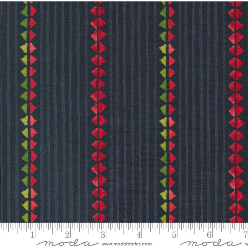 Winterly ~ Christmas Ribbon ~ 48763 19 Soft Black ~ One Yard