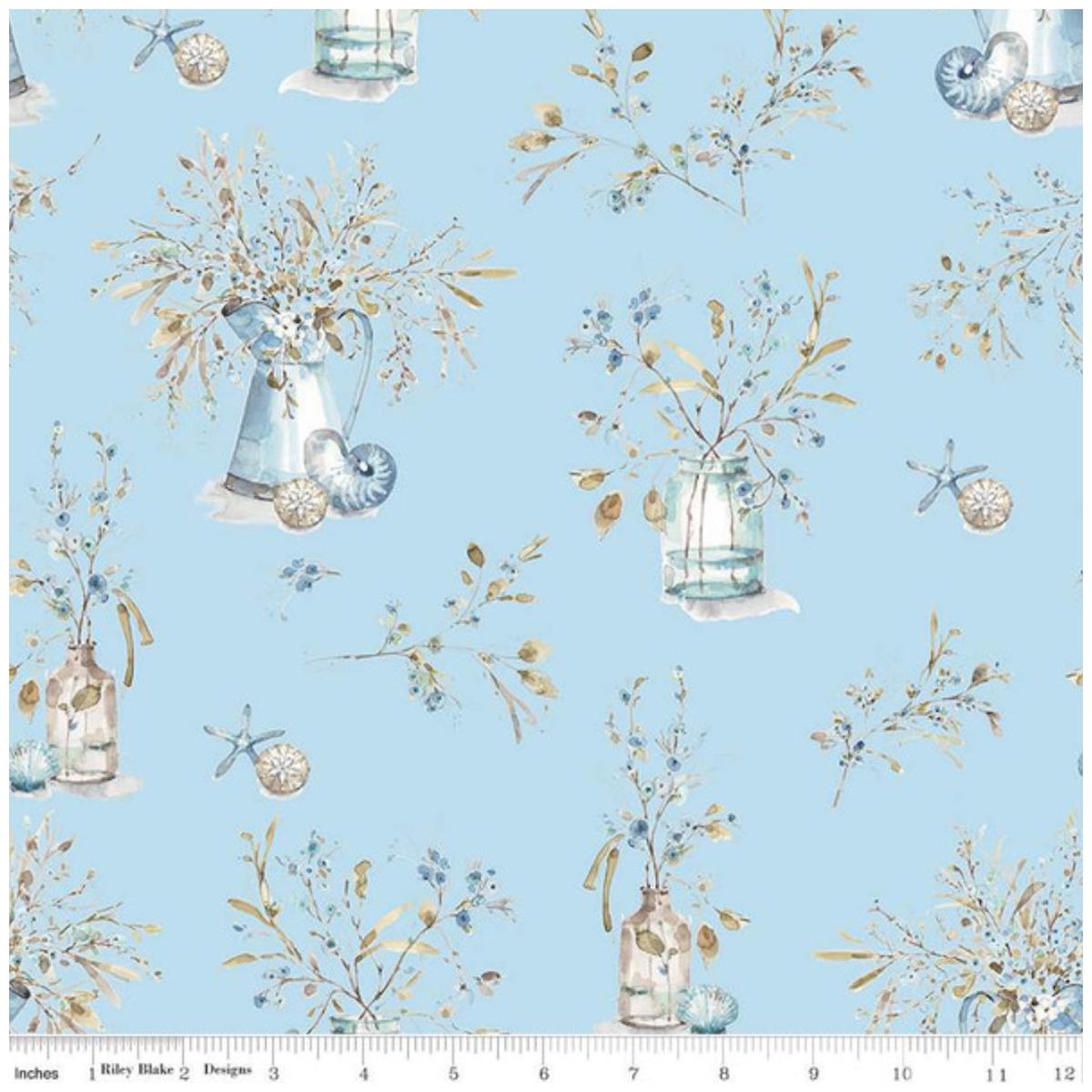 Blue Escape Coastal ~ Main ~ C14510 Sky ~ One Yard