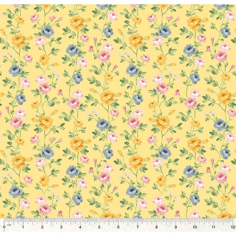 Laurel ~ Spring Flow ~ Pale Yellow 53834-6