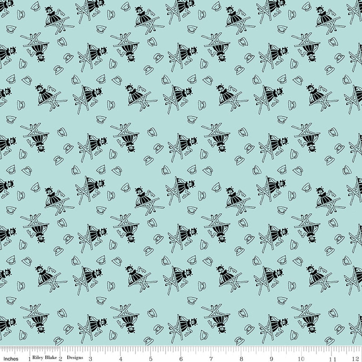 Press On ~ Girl ~ C15260-AQUA ~ One Yard