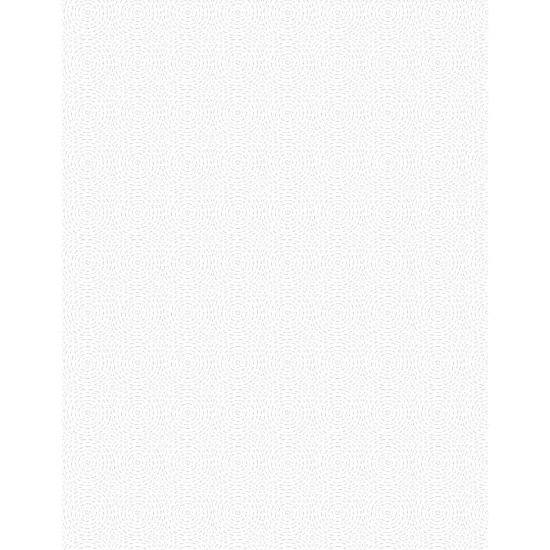 Sew Happy ~ Quilting Circles White on White ~ 1817-39157-100