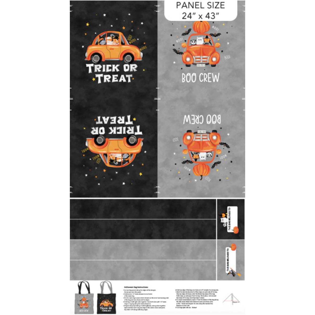The Boo Crew ~ Trick or Treat Bag Panel ~ 28200-99