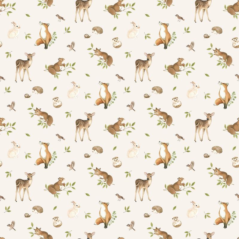 Woodland Heart ~ Animals ~ DP28722-11 Cream Multi