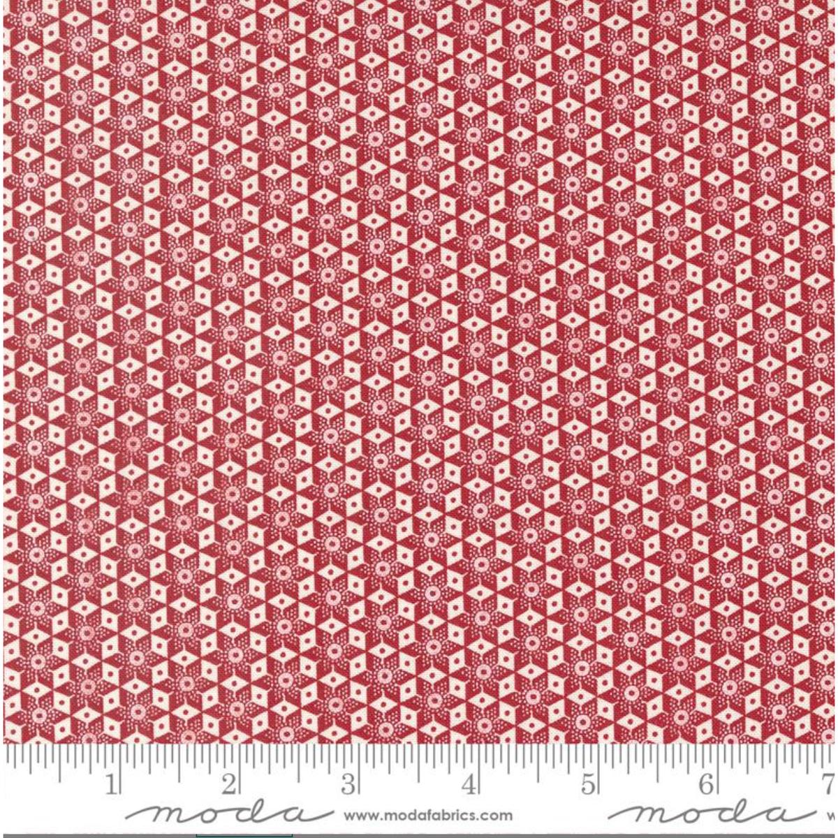 American Gatherings II ~ 1 yd 6" remnant ~ Heart Red 49245 22