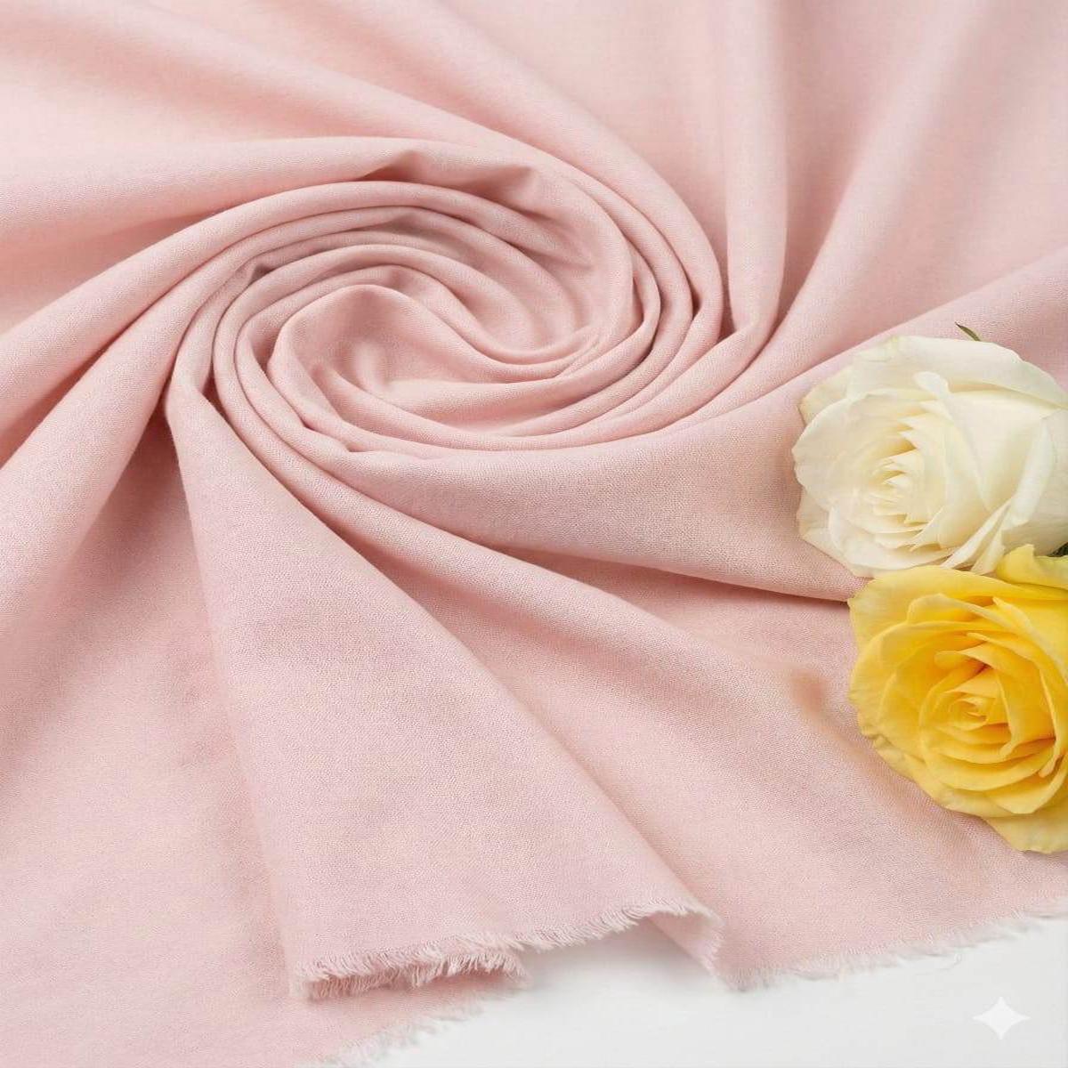 Blush Pink Imported Korean Cotton Shirting Fabric