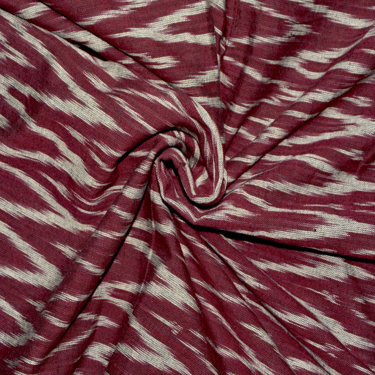 Multicolor Chevron Pure Cotton Ikat Fabric