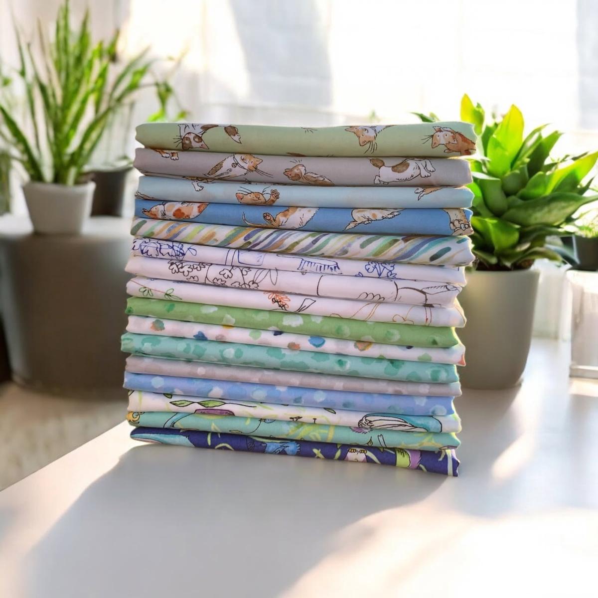 What Friends Are For ~ Fat Quarter Bundle 16pcs