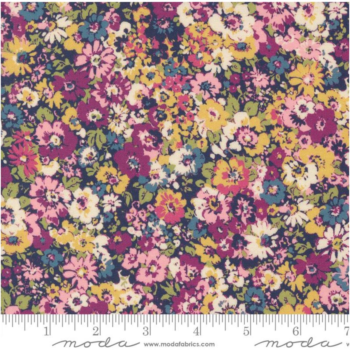 Chelsea Garden ~ Garden Party ~ 33744 11 Navy Multi ~ One Yard