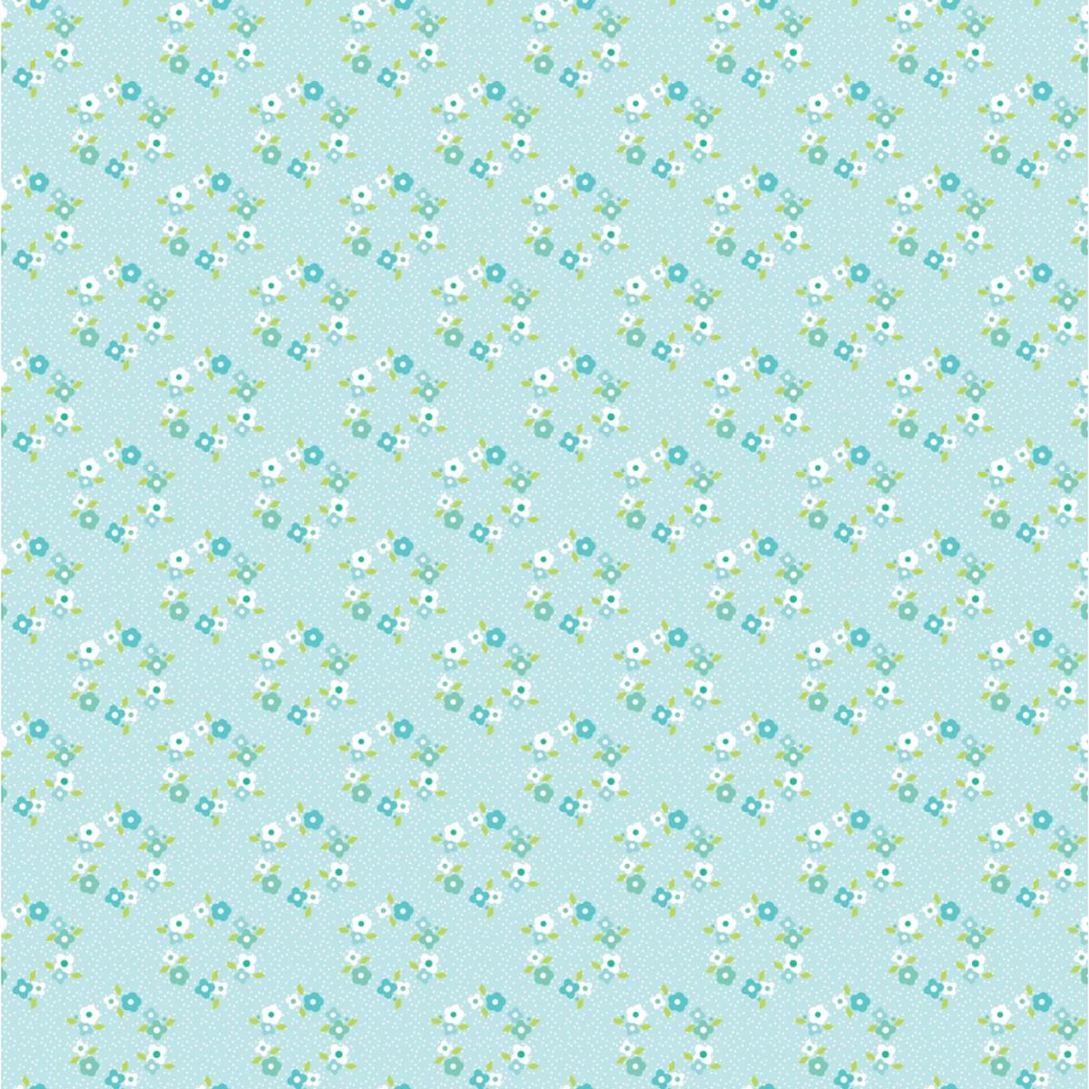 Market Day ~ Floral Wreath ~ MK24561 Teal