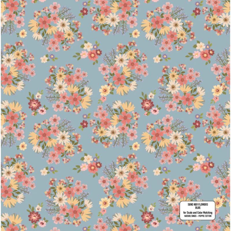 Nature Sings ~ Send Her Flowers ~ NS24102 Blue