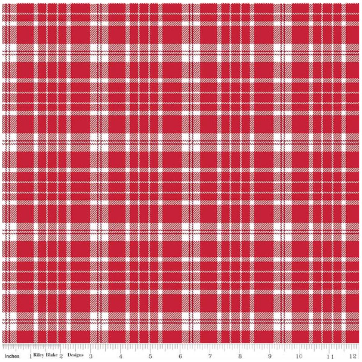 American Beauty ~ Plaid C14443 Red ~ One Yard