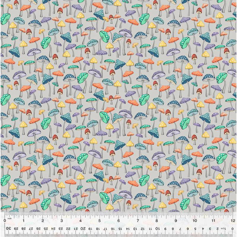 Enchanted Woods ~ Mushroom Garden ~ 54523-8 Light Grey