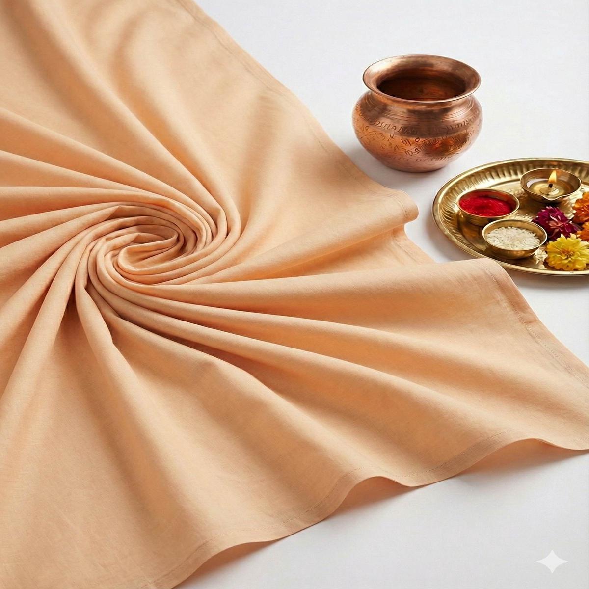 Light Weight Premium Quality Black Colour Paper Giza Cotton Fabric (50% Cotton+50 % Polyester)