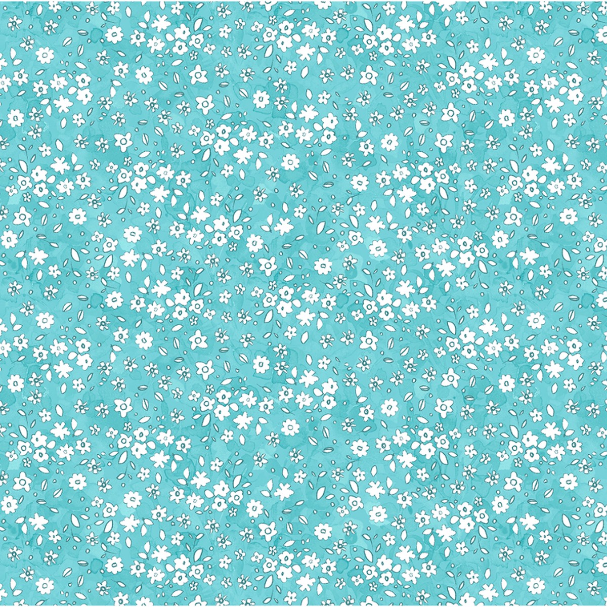 Garden Fresh ~ Digital Daisies ~ Y4260-33 Aqua